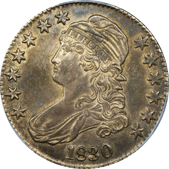 1830 Capped Bust Half Dollar (50c) O-122 Large 0 Obverse Image