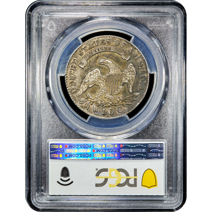 1830 Capped Bust Half Dollar (50c) O-122 Large 0 Reverse Slab Image