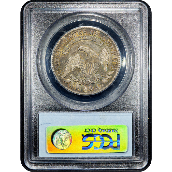 1830 Capped Bust Half Dollar (50c) Small 0 Reverse Slab Image