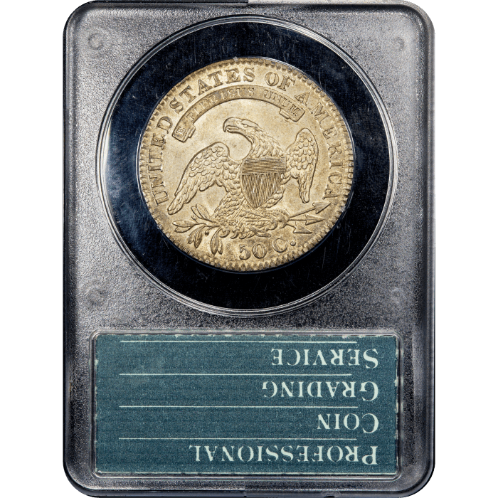 1831 Capped Bust Half (50c) Rattler SLAB Image