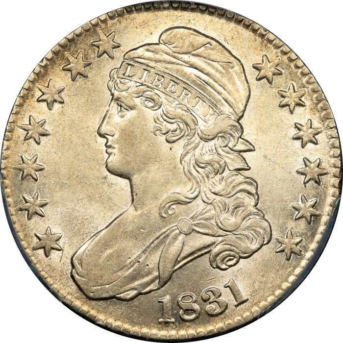 1831 Capped Bust Half Dollar (50c) Obverse Image