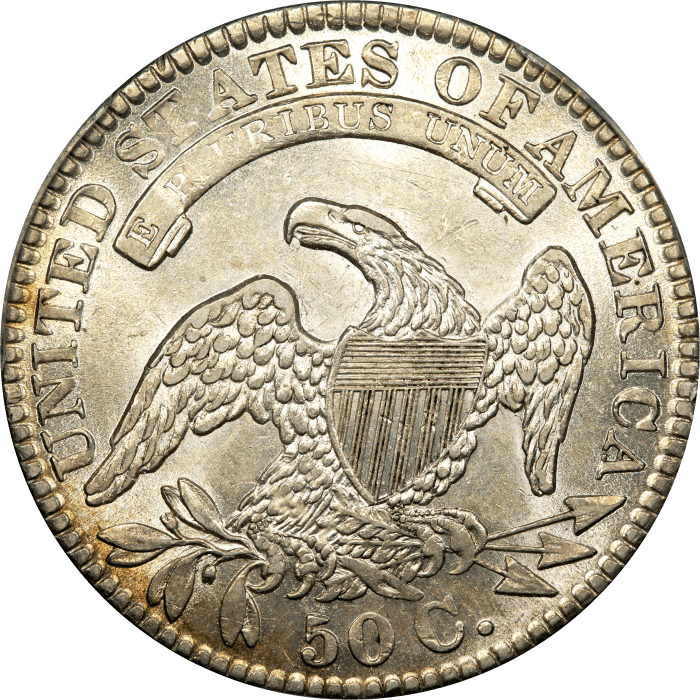 1831 Capped Bust Half Dollar (50c) Reverse Image