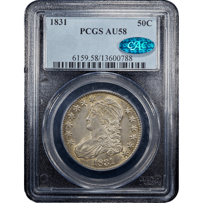 1831 Capped Bust Half Dollar (50c) SLAB Image