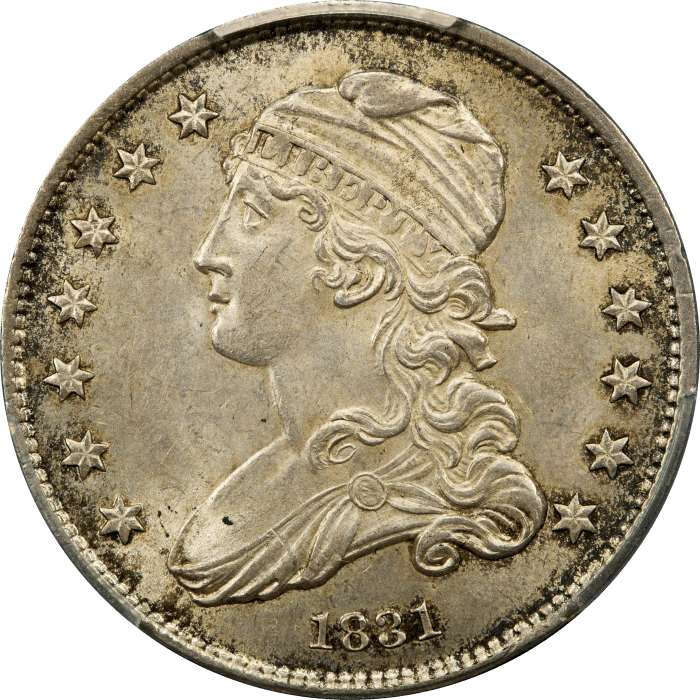 1831 Capped Bust Quarter (25c) Browning 4 Sm Letters OBVERSE Image