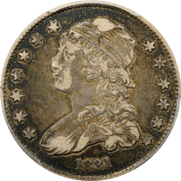 1831 Capped Bust Quarter (25c) Large Letters OBVERSE Image