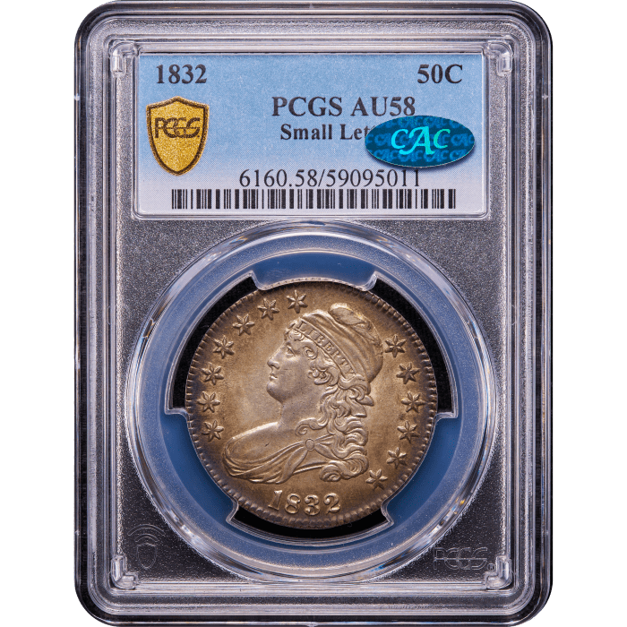 1832 Capped Bust Half (50c) Small Letters Obverse Slab Image