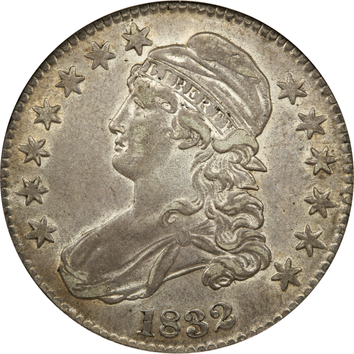 1832 Capped Bust Half Dollar (50c) Small Letters Obverse Image