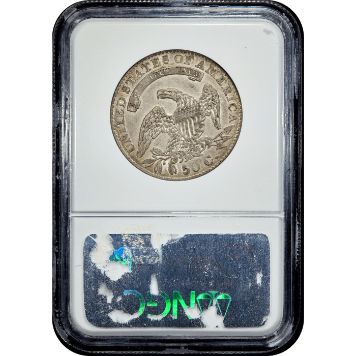 1832 Capped Bust Half Dollar (50c) Small Letters Reverse Slab Image