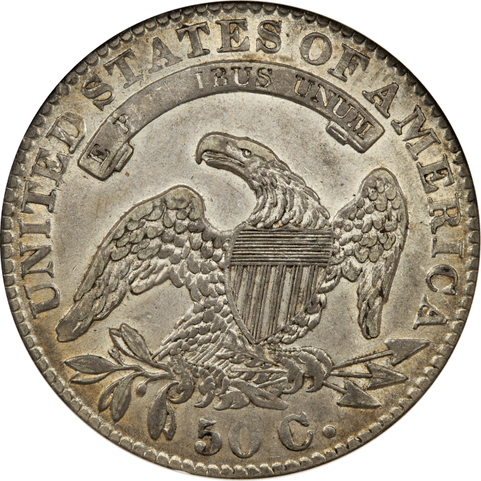 1832 Capped Bust Half Dollar (50c) Small Letters Reverse Image