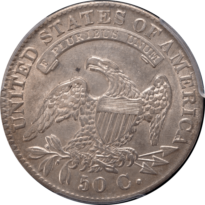 1832 Capped Bust Half Dollar (50c) Small Letters Reverse Image