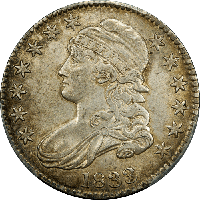 1833 Capped Bust Half Dollar (50c) OBVERSE Image