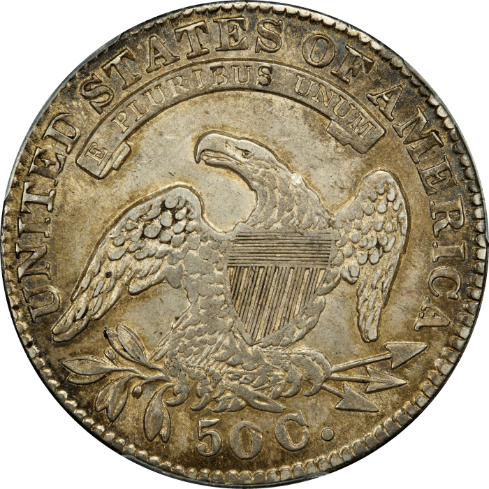1833 Capped Bust Half Dollar (50c) REVERSE Image