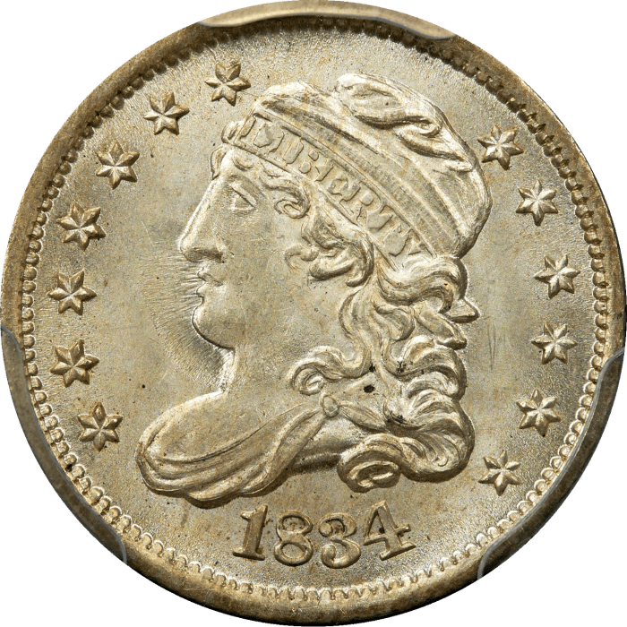 1834 Capped Bust Half Dime (H10C) Obverse Image