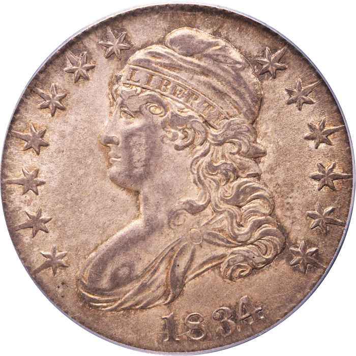 1834 Capped Bust Half Dollar (50c) Large Date Large Letters Obverse Image