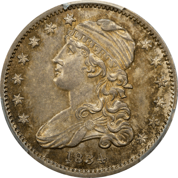 1834 Capped Bust Quarter (25c) Obverse Image