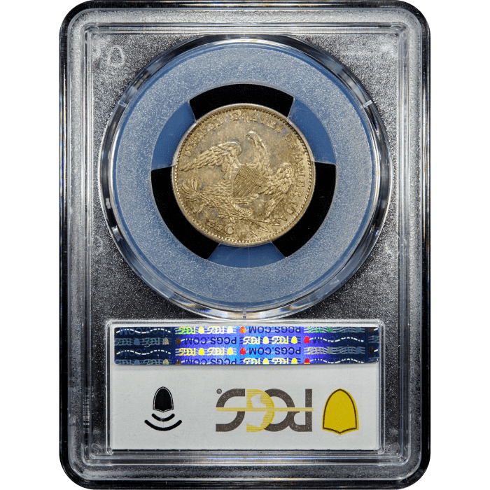 1834 Capped Bust Quarter (25c) Reverse Slab Image