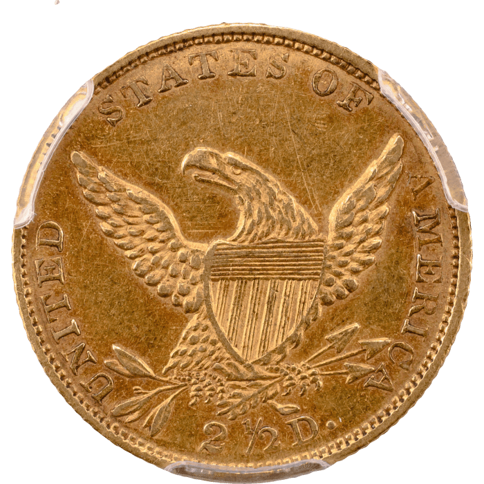 1834 Classic Head Gold Quarter Eagle ($2.50) Reverse Image