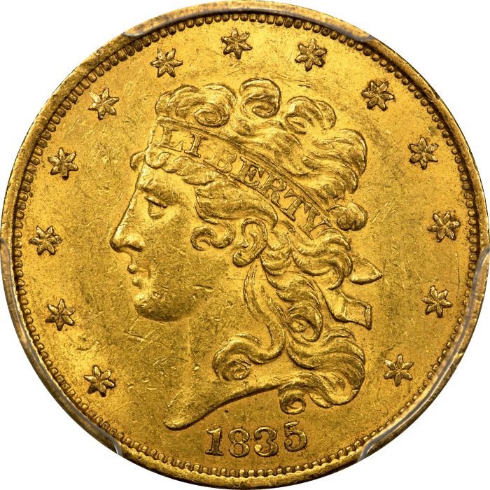1835 Classic Head Gold Half Eagle ($5) OBVERSE Image