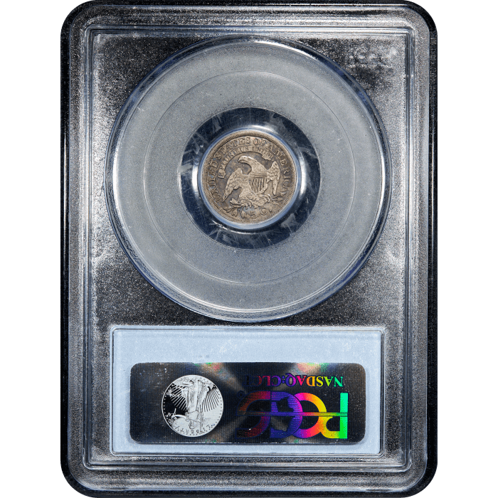 1836 Capped Bust Half Dime (h10c) Large 5C Reverse Slab Image