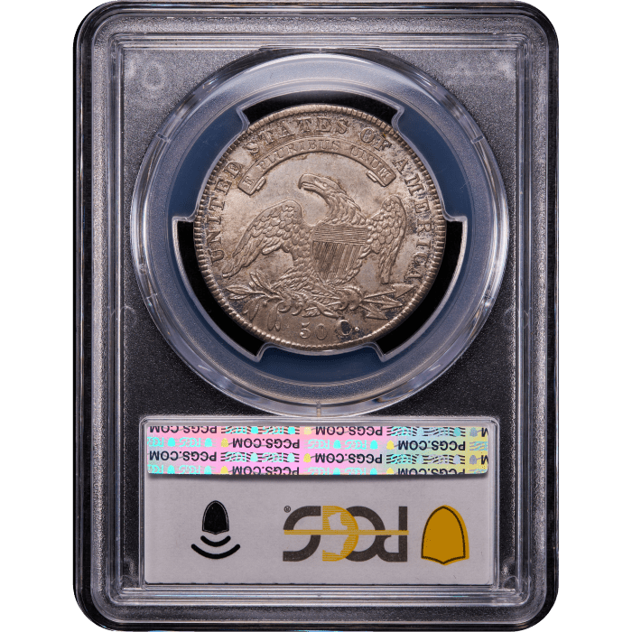 1836 Capped Bust Half Dollar (50c) Lettered Edge Reverse Slab Image