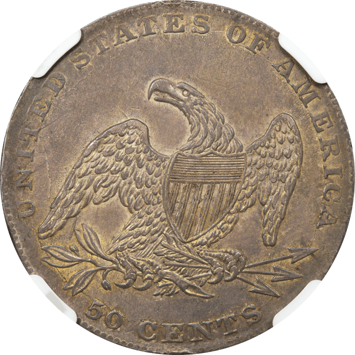 1837 Capped Bust Half Dollar (50c) REVERSE Image