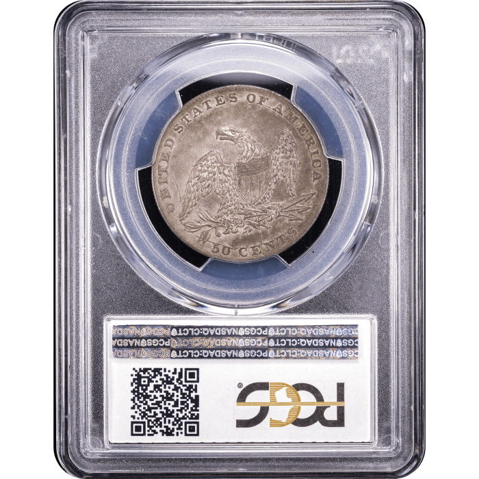 1837 Capped Bust Half Dollar (50c) Reverse Slab Image
