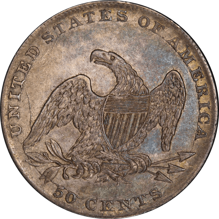1837 Capped Bust Half Dollar (50c) Reverse Image