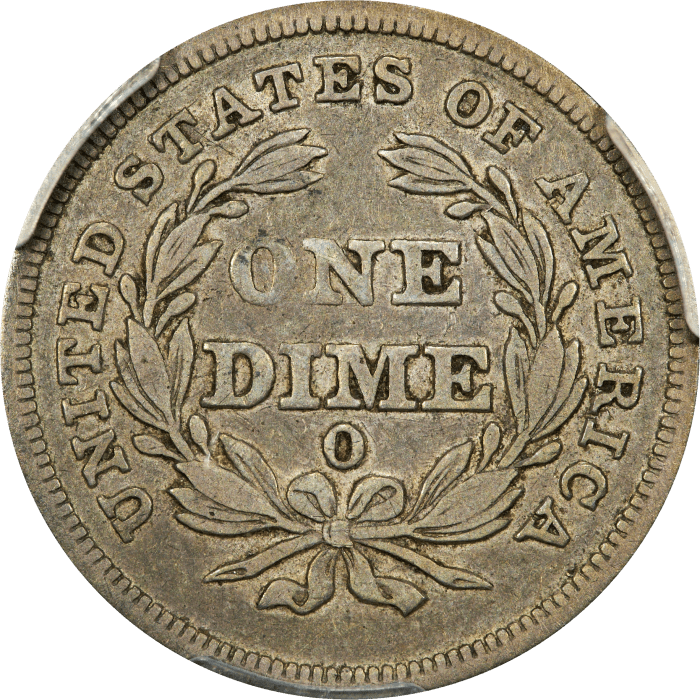 1838-O Seated Liberty Dime (10c) Reverse Image