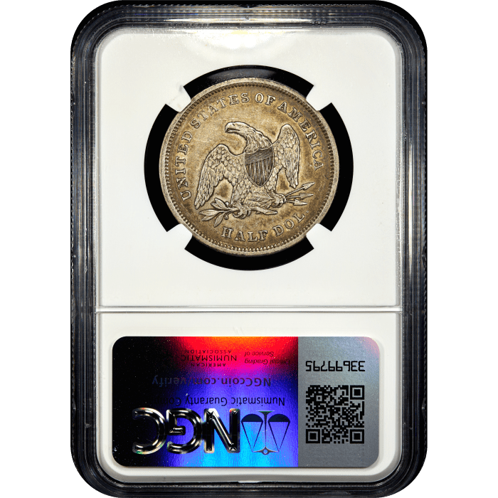 1840 Seated Liberty Half Dollar (50c) Small Letters SLAB Image