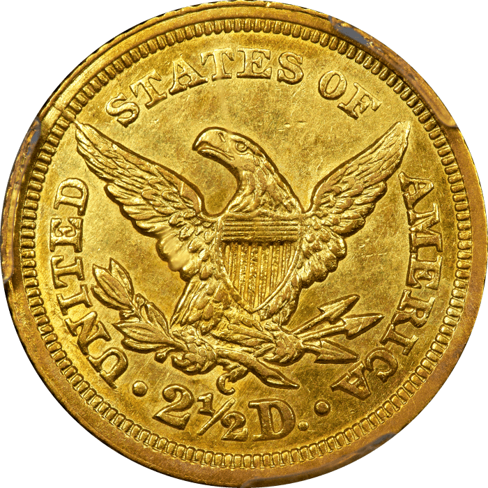 1841-C Liberty Gold Quarter Eagle ($2.50) Reverse Image