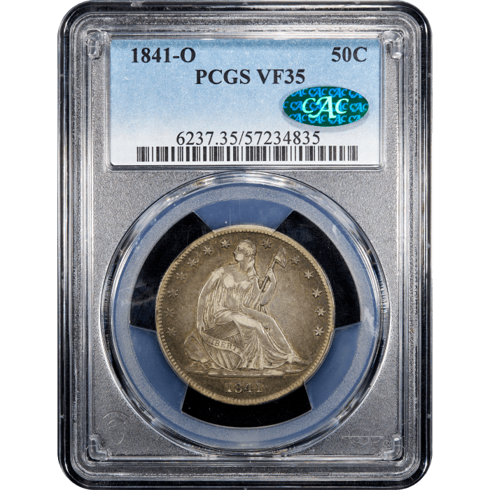 1841-O Seated Liberty Half Dollar (50c) SLAB Image