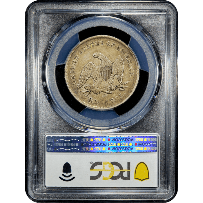 1841-O Seated Liberty Half Dollar (50c) Reverse Slab Image