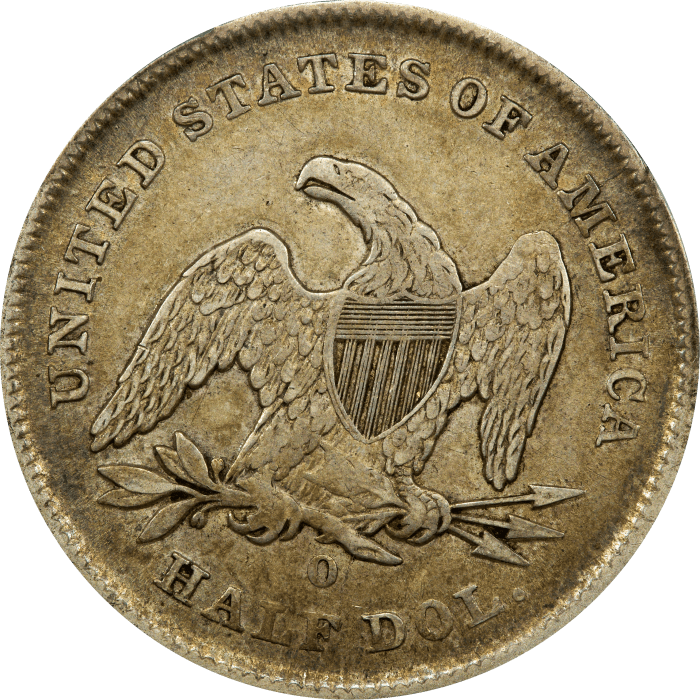 1841-O Seated Liberty Half Dollar (50c) Reverse Image