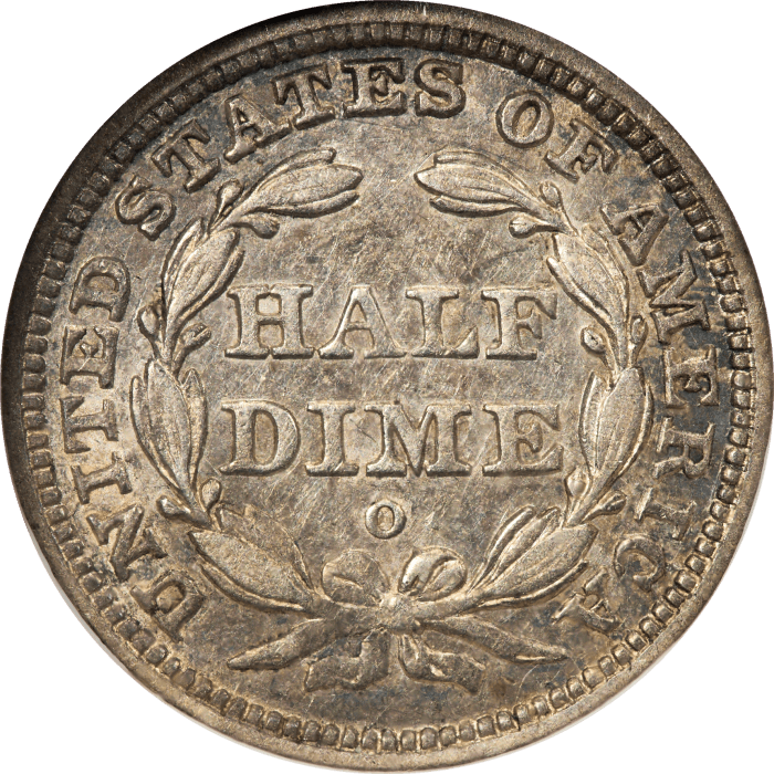 1842-O Seated Liberty Half Dime (H10C) Reverse Image