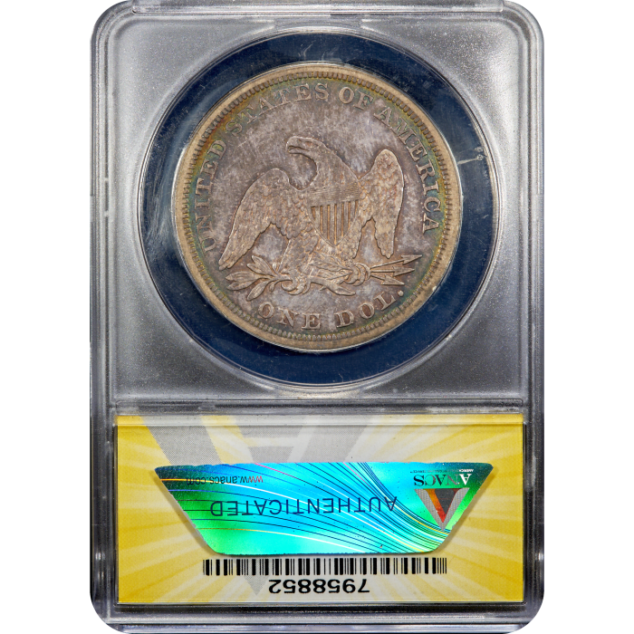 1842 Seated Liberty Dollar ($1) Reverse Slab Image