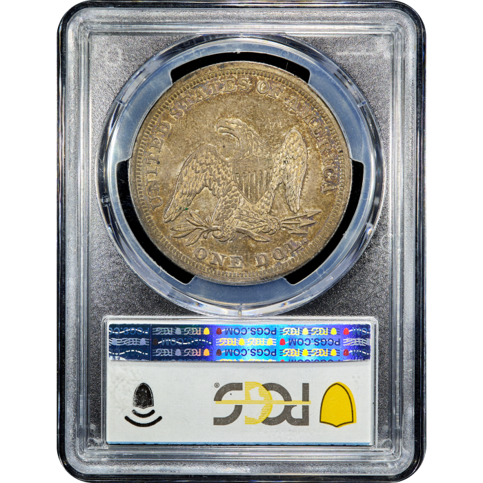 1842 Seated Liberty Dollar ($1) Reverse Slab Image