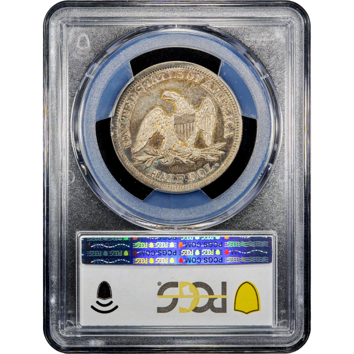 1843 Seated Liberty Half Dollar (50c) Reverse Slab Image