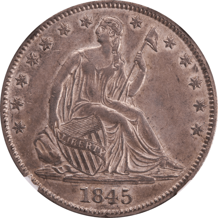 1845 Seated Liberty Half Dollar (50c) Obverse Image