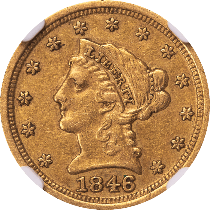 1846-D/D Liberty Gold Half Eagle ($5) Obverse Image