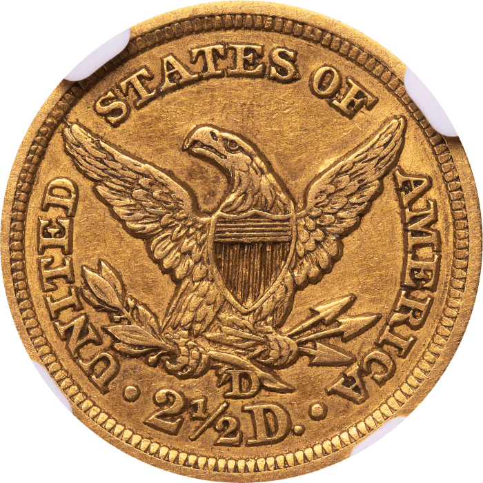 1846-D/D Liberty Gold Quarter Eagle ($2.50) Winter 7-L REVERSE Image