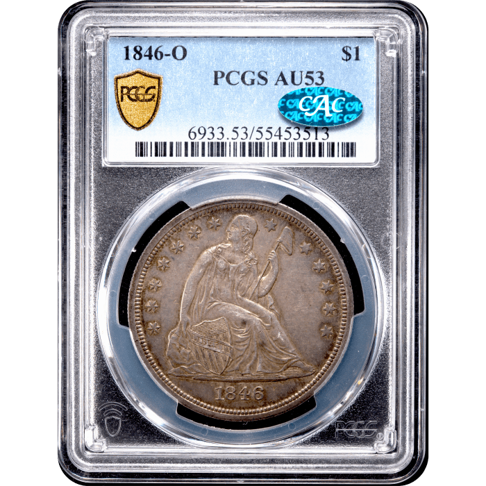 1846-O Seated Liberty Dollar ($1) Obverse Slab Image