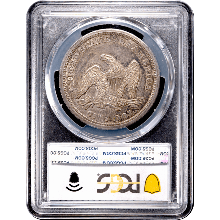 1846-O Seated Liberty Dollar ($1) Reverse Slab Image