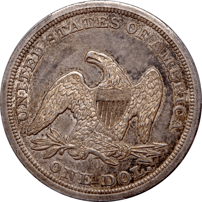 1846-O Seated Liberty Dollar ($1) Reverse Image