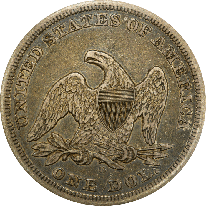 1846-O Seated Liberty Dollar ($1) REVERSE Image
