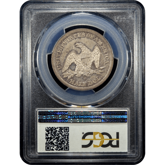 1846-O Seated Liberty Half Dollar (50c) Medium Date SLAB Image