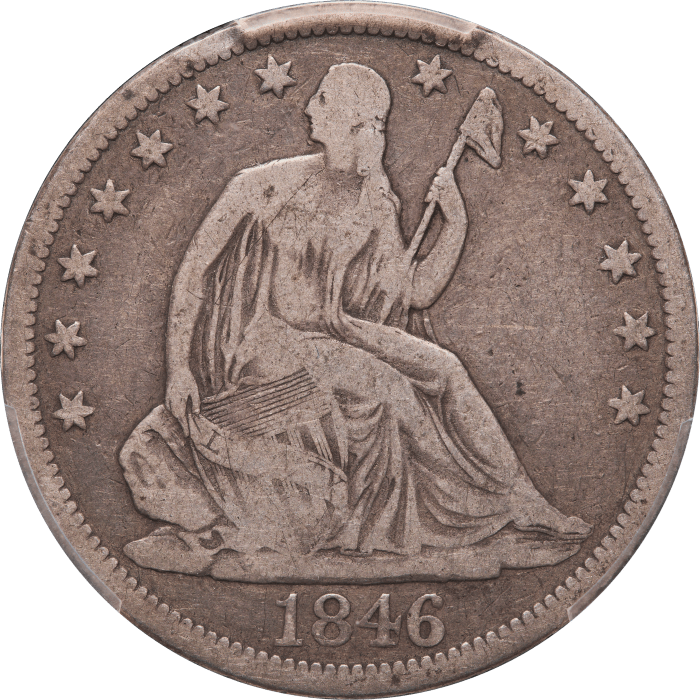 1846-O Seated Liberty Half Dollar (50c) Tall Date Obverse Image