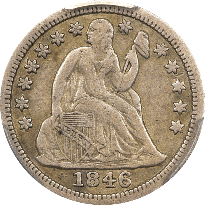 1846 Seated Liberty Dime (10c) Obverse Image