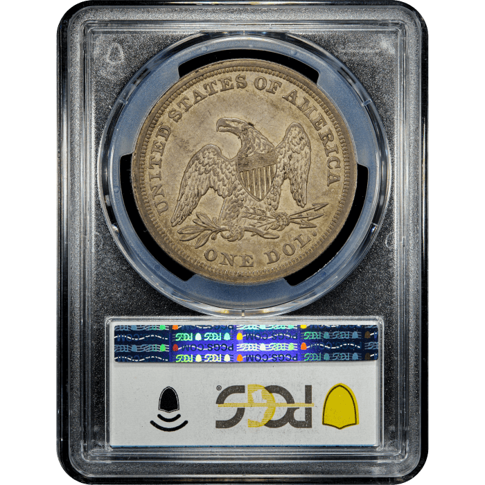 1847 Seated Liberty Dollar ($1) SLAB Image