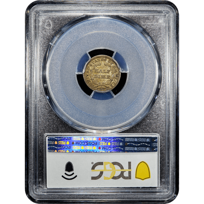 1847 Seated Liberty Half Dime (H10C) SLAB Image