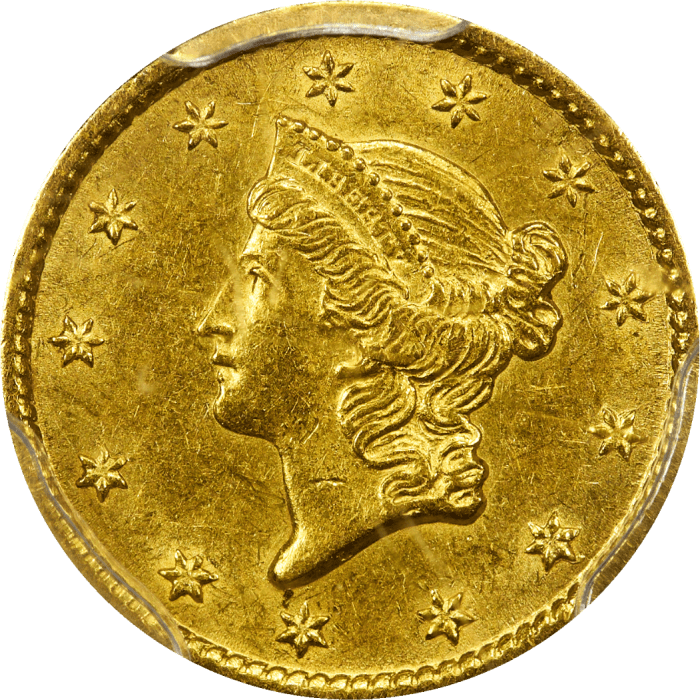 1850-O Gold Dollar (G$1) OBVERSE Image